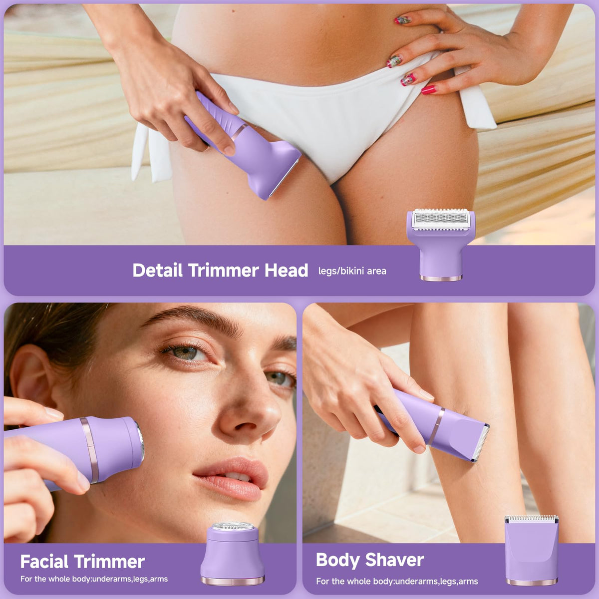 Rechargeable Bikini Hair Trimmer for Women