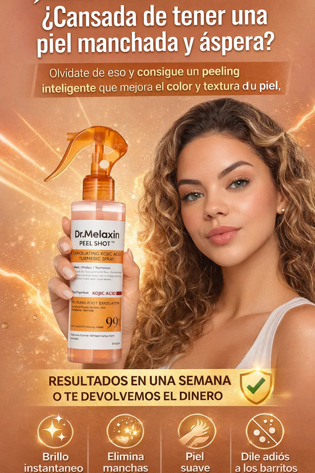 Dr.Melaxin Peel Shot Kojic acid and Turmeric Body Exfoliator