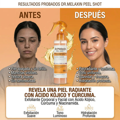 Dr.Melaxin Peel Shot Kojic acid and Turmeric Body Exfoliator